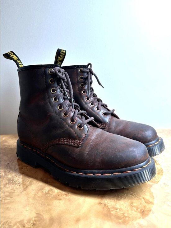 Dr. Martens 1460 WinterGrip Cocoa Crazy Horse Leather Boots Men’s US 7 main image 7